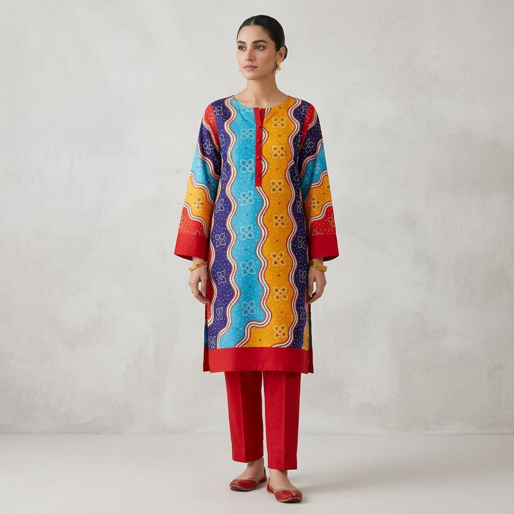 2-Piece Premium Printed Lawn Suit