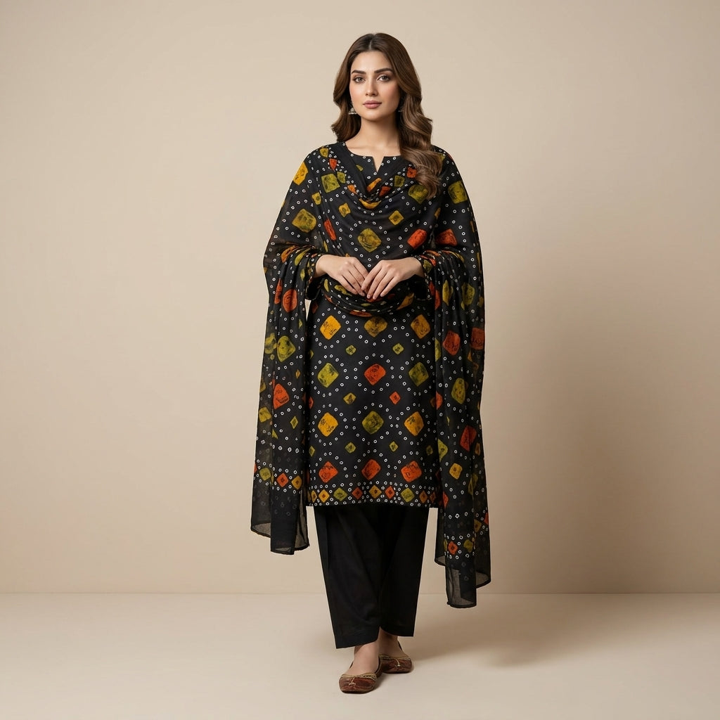 3-Piece Premium Printed Lawn Suit