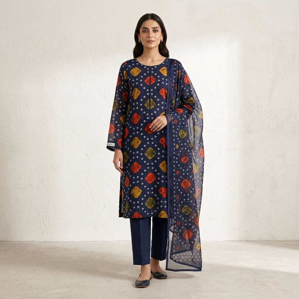 3-Piece Premium Printed Lawn Suit