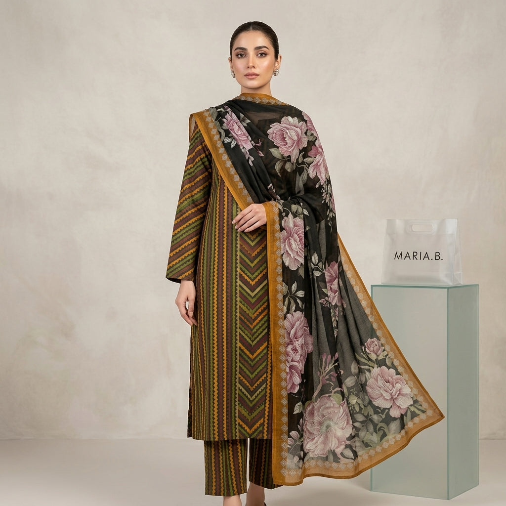 3-Piece Premium Printed Lawn Suit