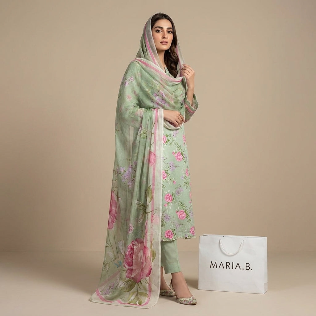 3-Piece Premium Printed Lawn Suit
