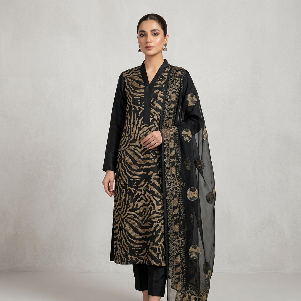 3-Piece Premium Printed Lawn Suit