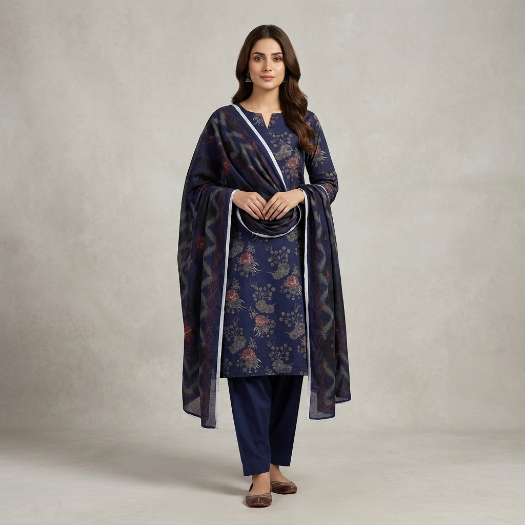 3-Piece Premium Printed Lawn Suit