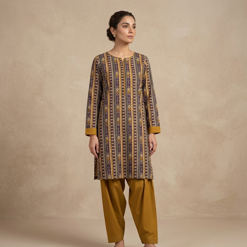 2-Piece Premium Printed Lawn Suit
